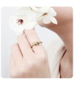 Knot Shape Silver Ring NSR-4036